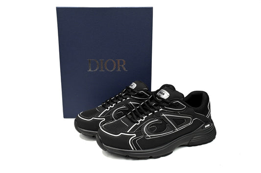 Dior B30 Light Grey Sneakers Black